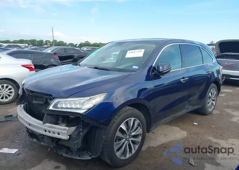 2014 Acura Mdx Technology Package from USA, damaged, VIN 5FRYD3H43EB019469